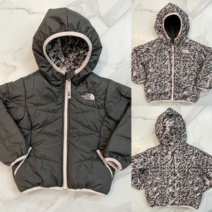 ON HOLD North Face Reversible Hooded Puffer Coat